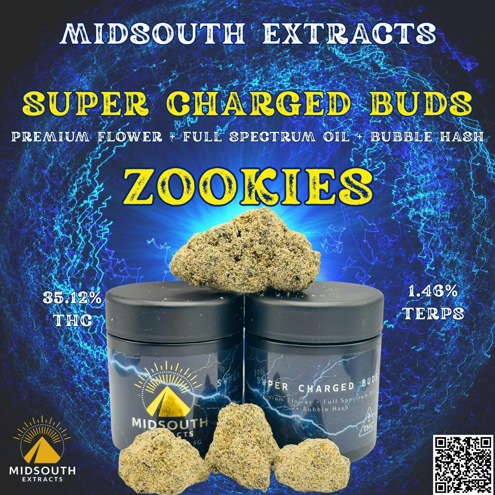 3.5g Super Charged Buds - Zookies - MidSouth Extracts