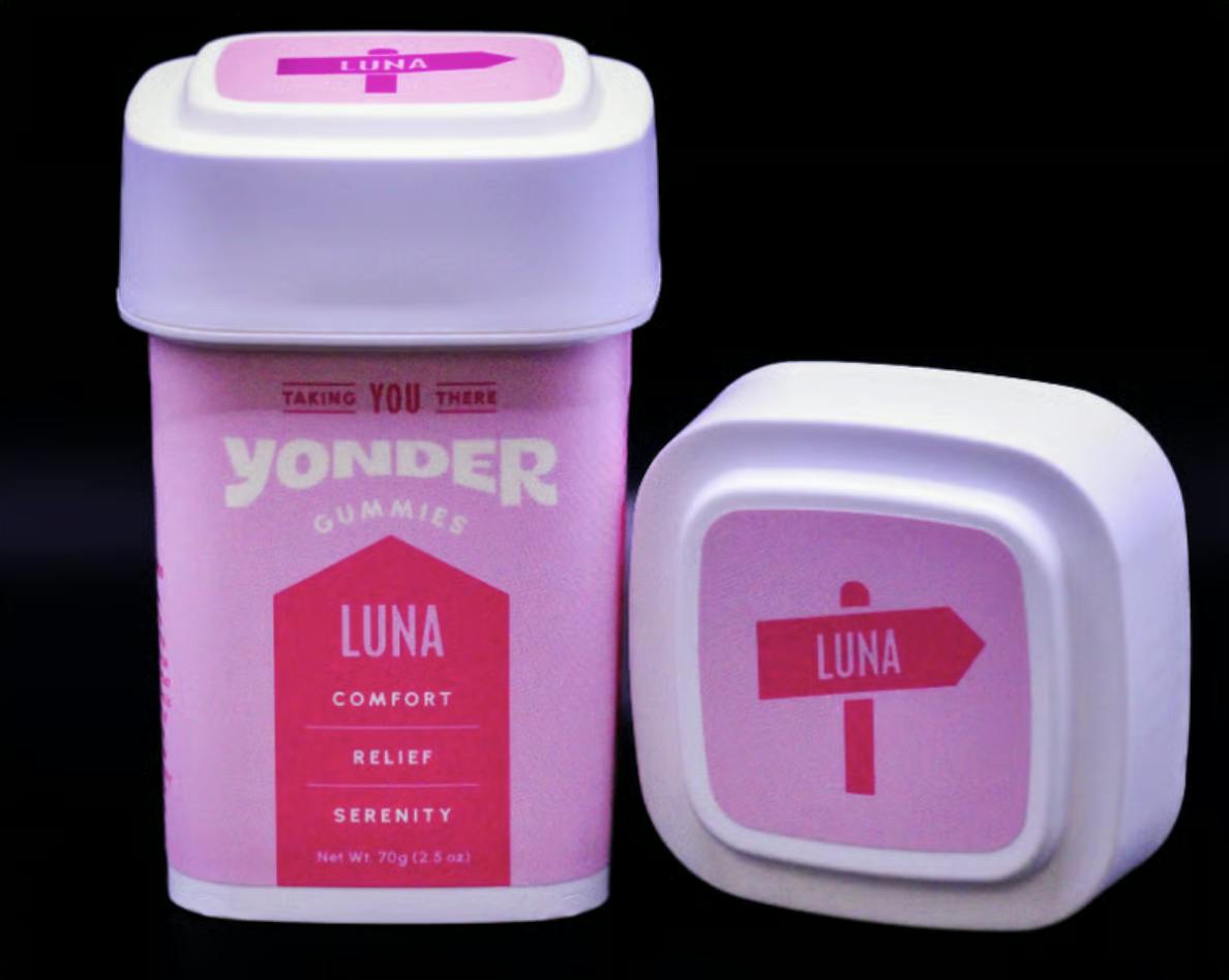 Yonder | Peach | 100mg LUNA Gummies 10pk by Yonder