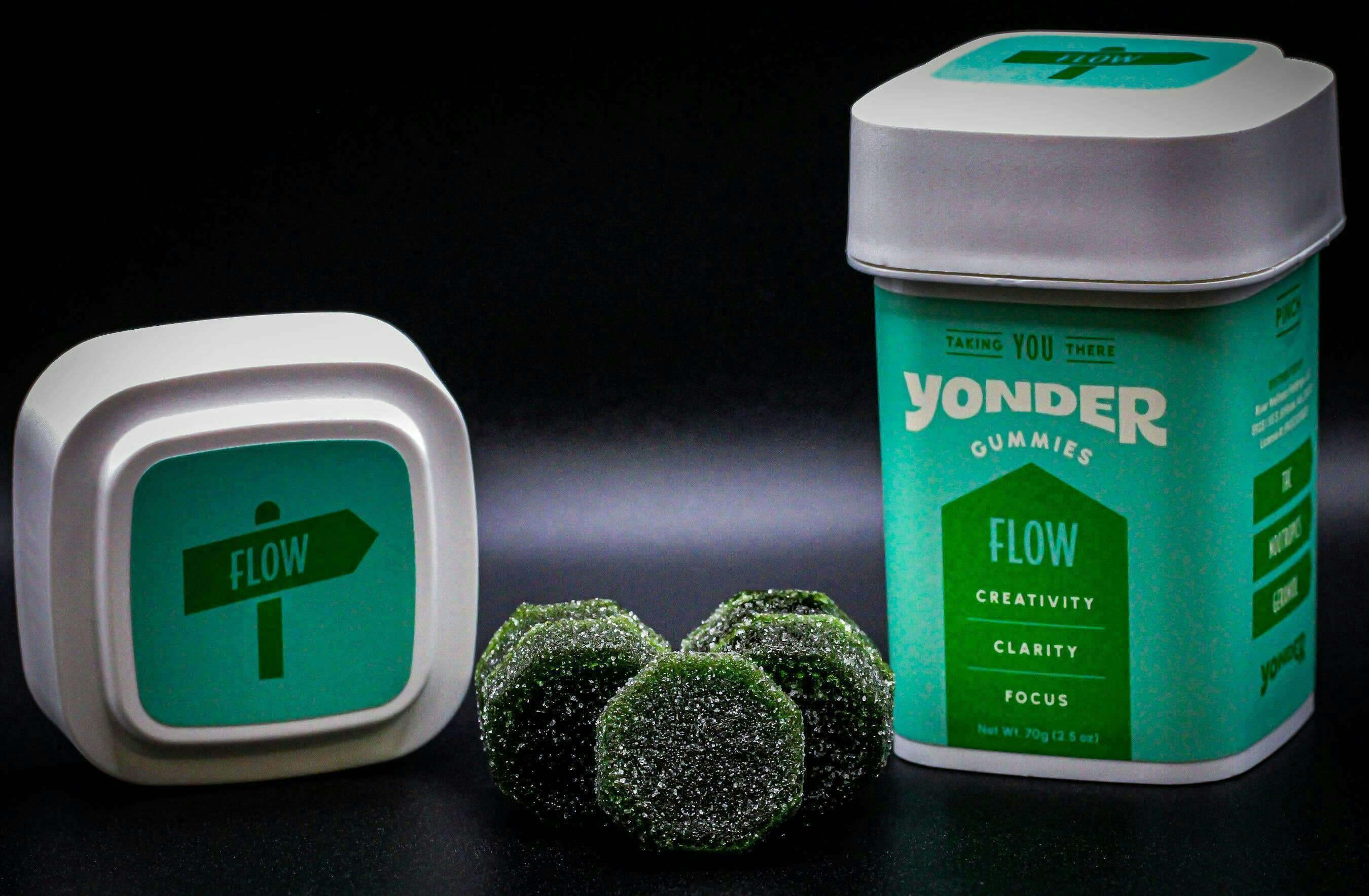 Yonder | Green Apple | 100mg FLOW Gummies 10pk at ROOTDOWN