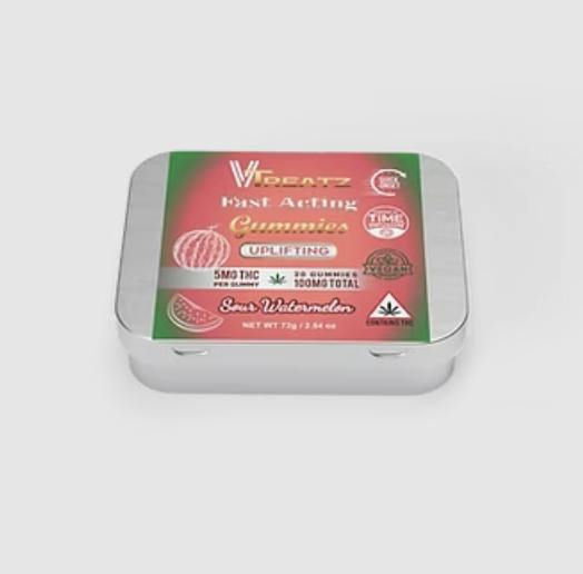 Vtreatz | Sour Watermelon | Gummies | 20pk at Northeast Kannabis