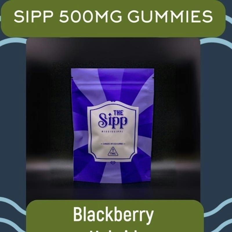 Blackberry Hybrid Gummies – 500mg by The Sipp