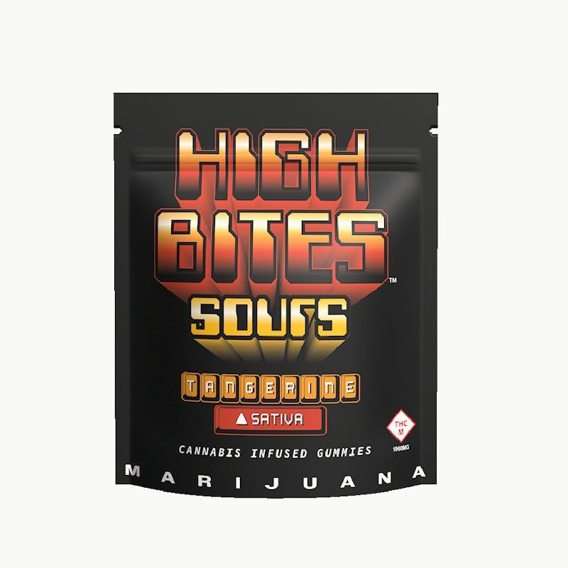 High Bites | Sour Tangerine | 1000mg | 10pk Gummies