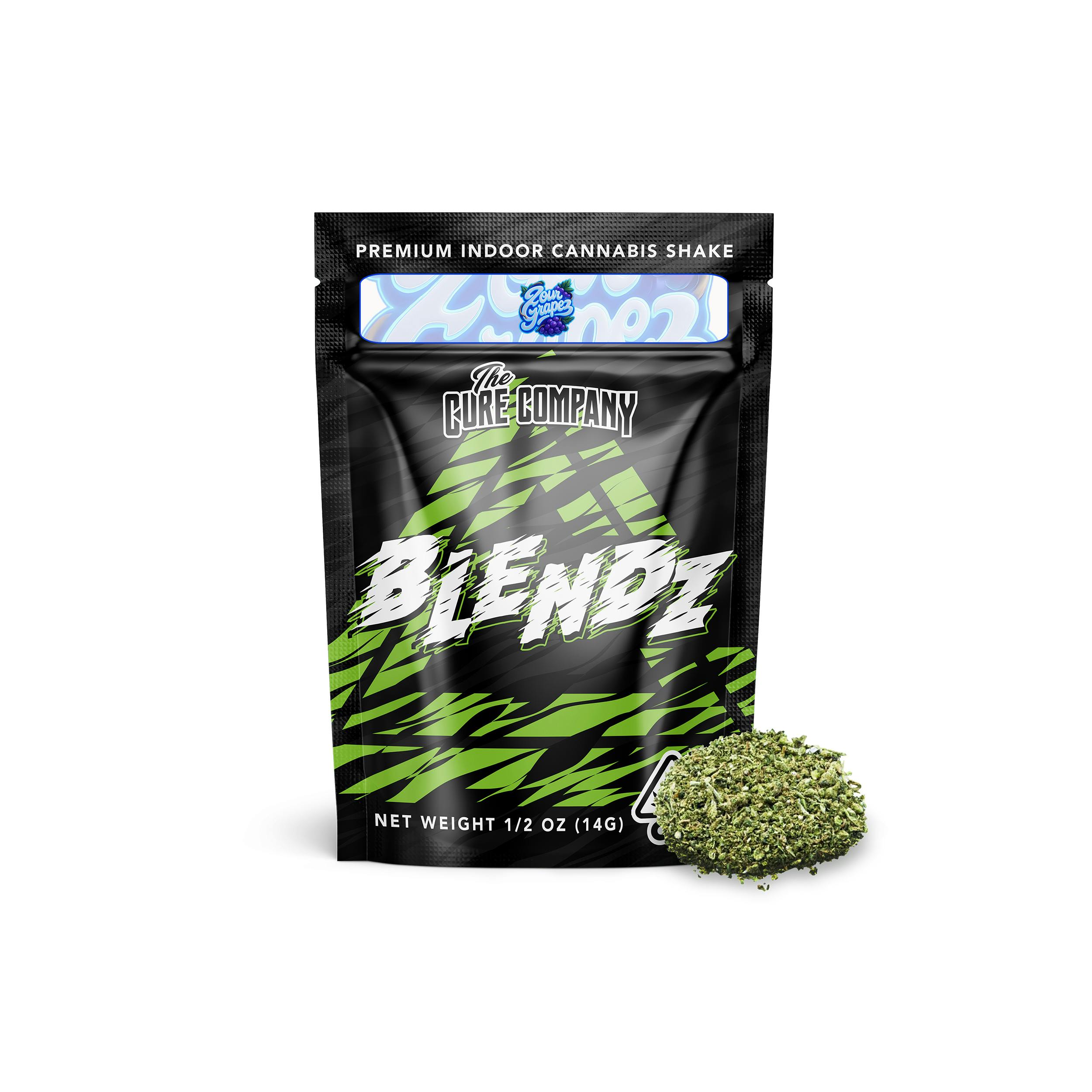 The Cure Company Flower -Zour Grapez (Blendz) 14g - The Cure Company
