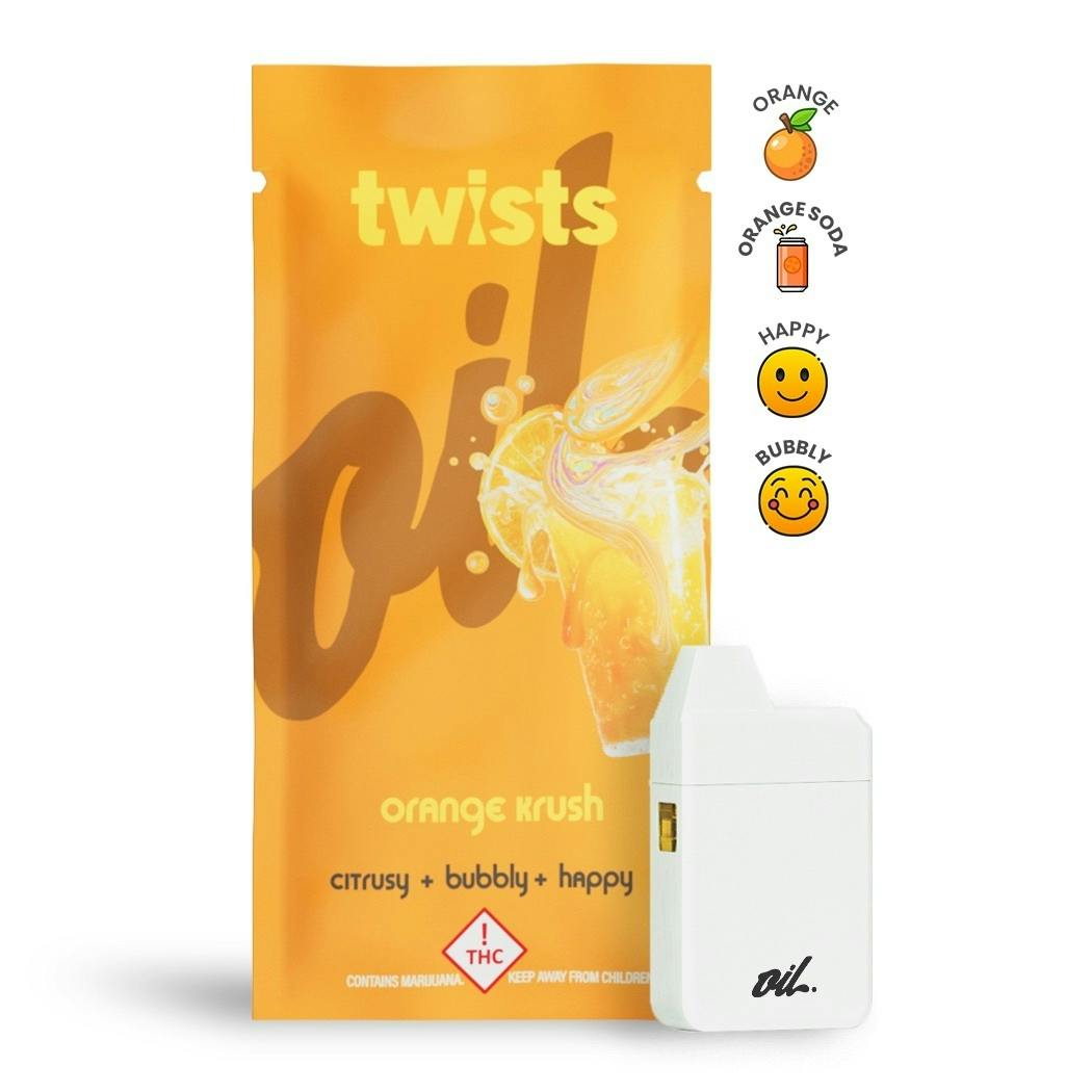 Orange Krush Flavor - "Twists" AIO 'Tugboat' (2g) - by Oil®