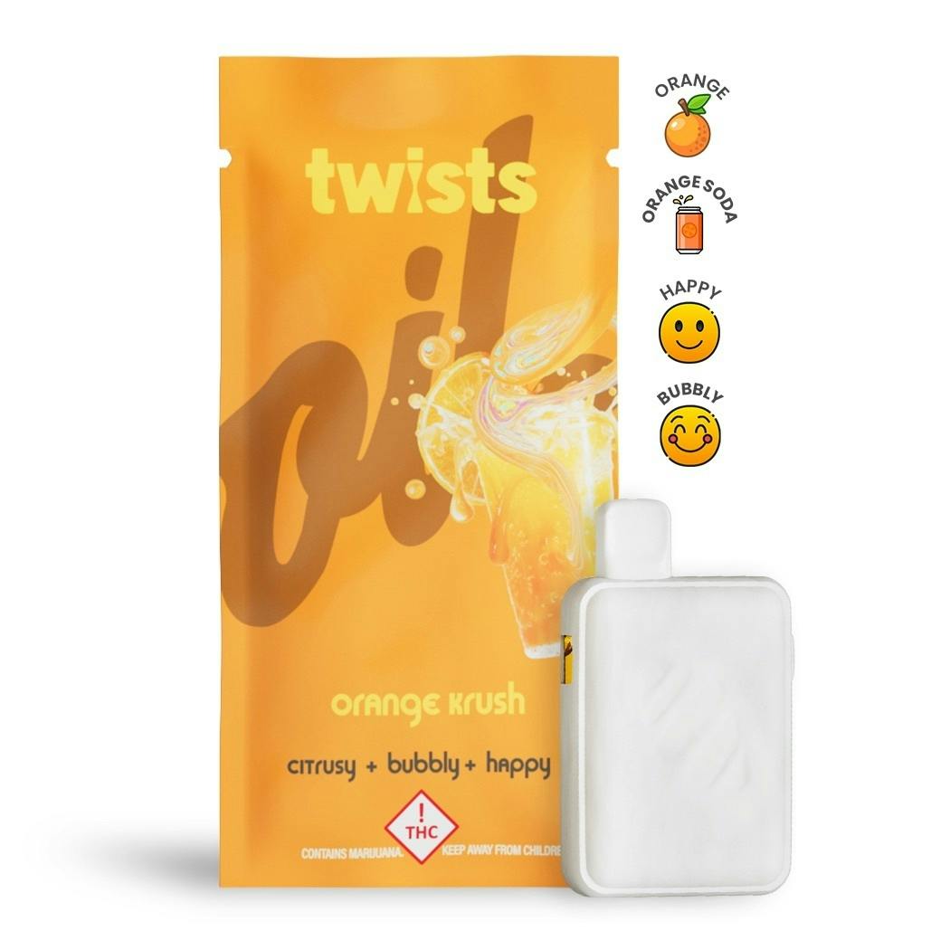 Orange Krush Flavor - "Twists" AIO 'Tugboat' (1g) - by Oil® by Craft Concentrates