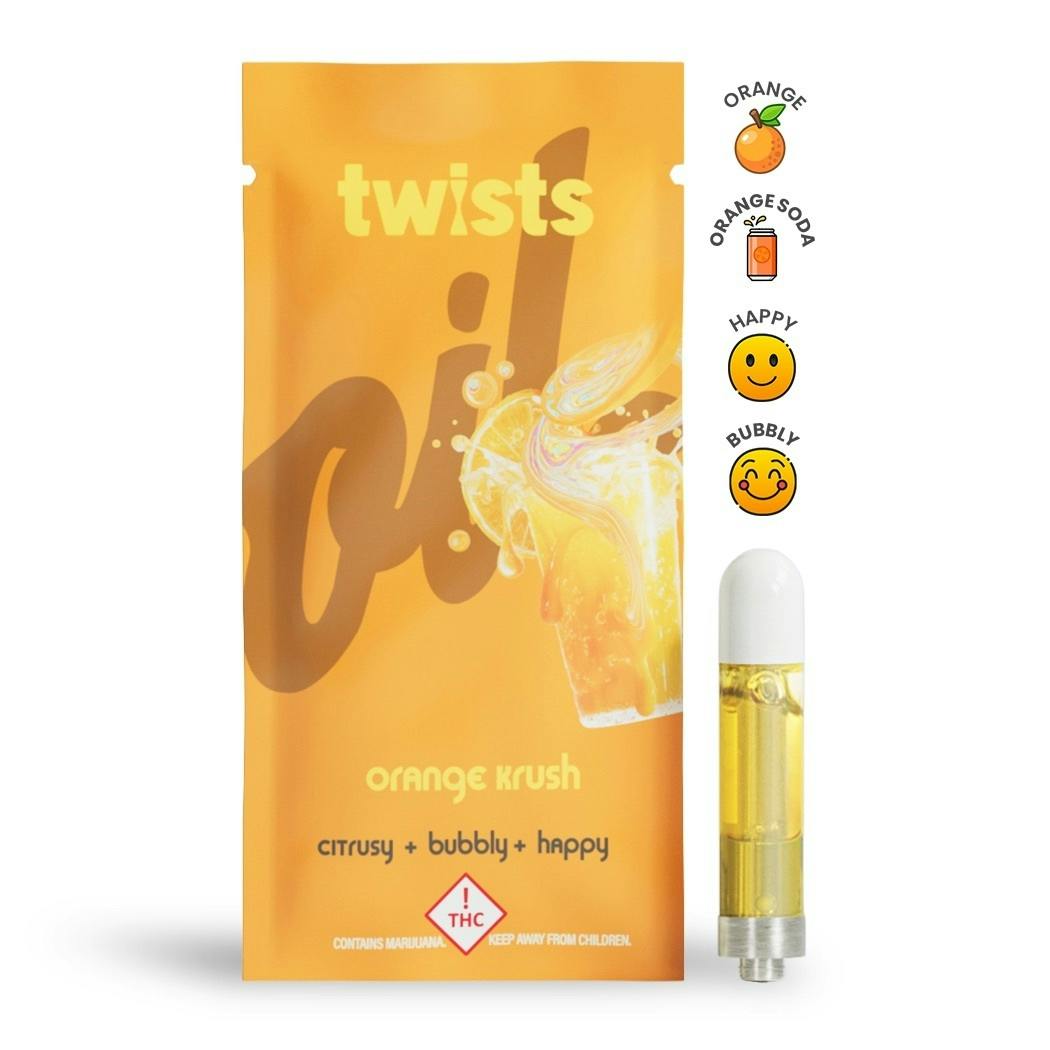 Orange Krush Flavor - "Twists" Cartridge (1000mg) - by Oil®