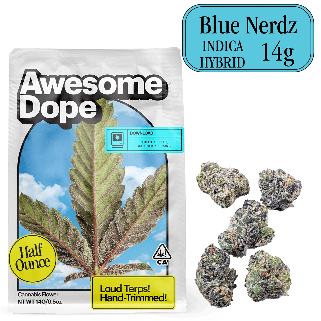 Smalls Flower Indica Hybrid Blue