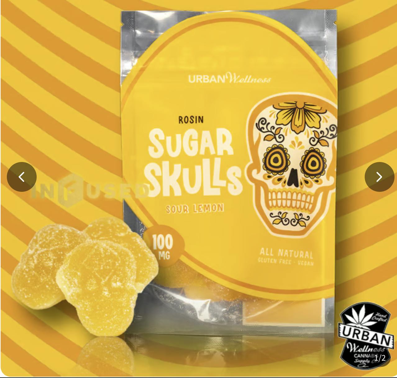Urban Wellness | Sour Lemon | Gummies| 100mg by Urban Wellness
