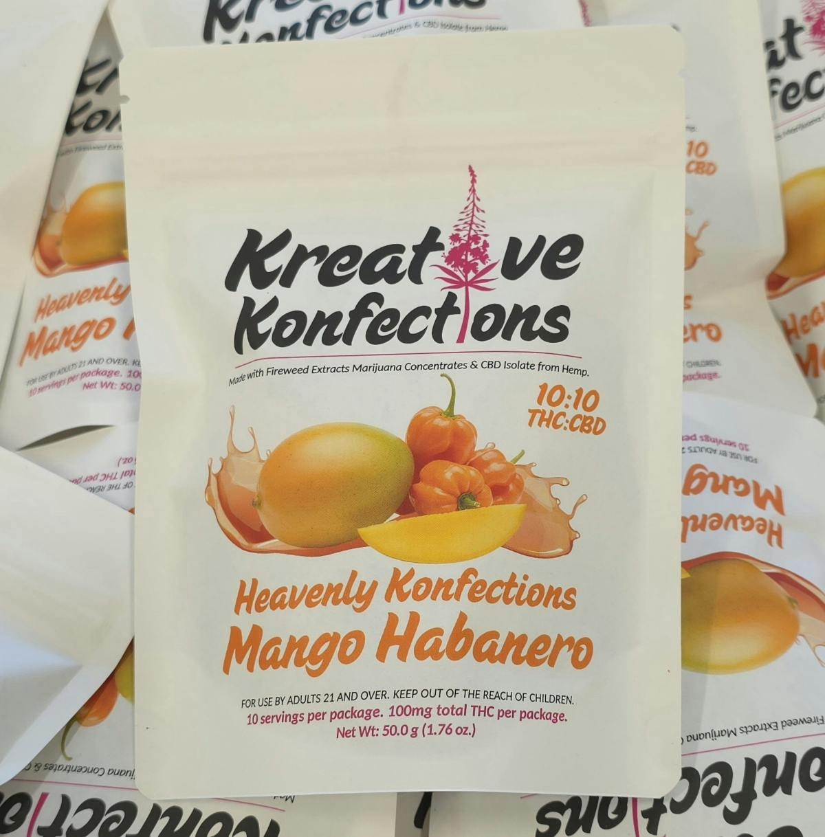 Mango Habanero Heavenly Konfections | Sativa | 100mg | 10pk