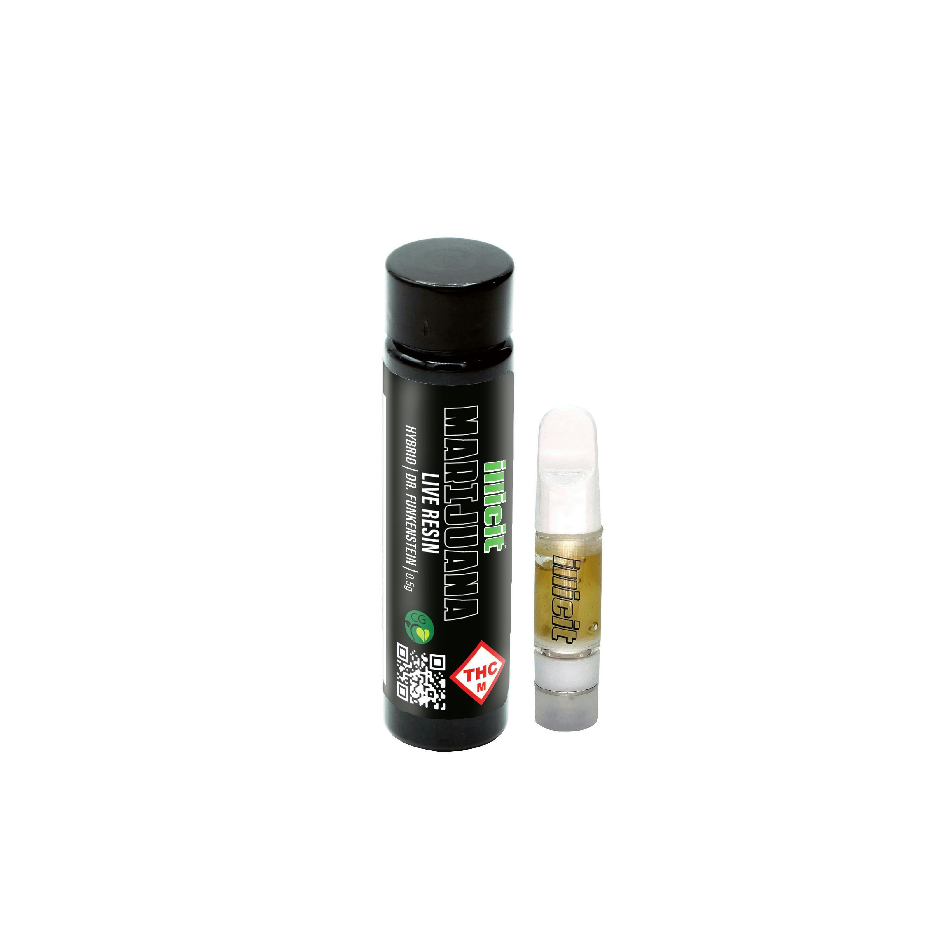 Dr. Funkenstein 0.5g Live Resin Cartridge by ILLICIT