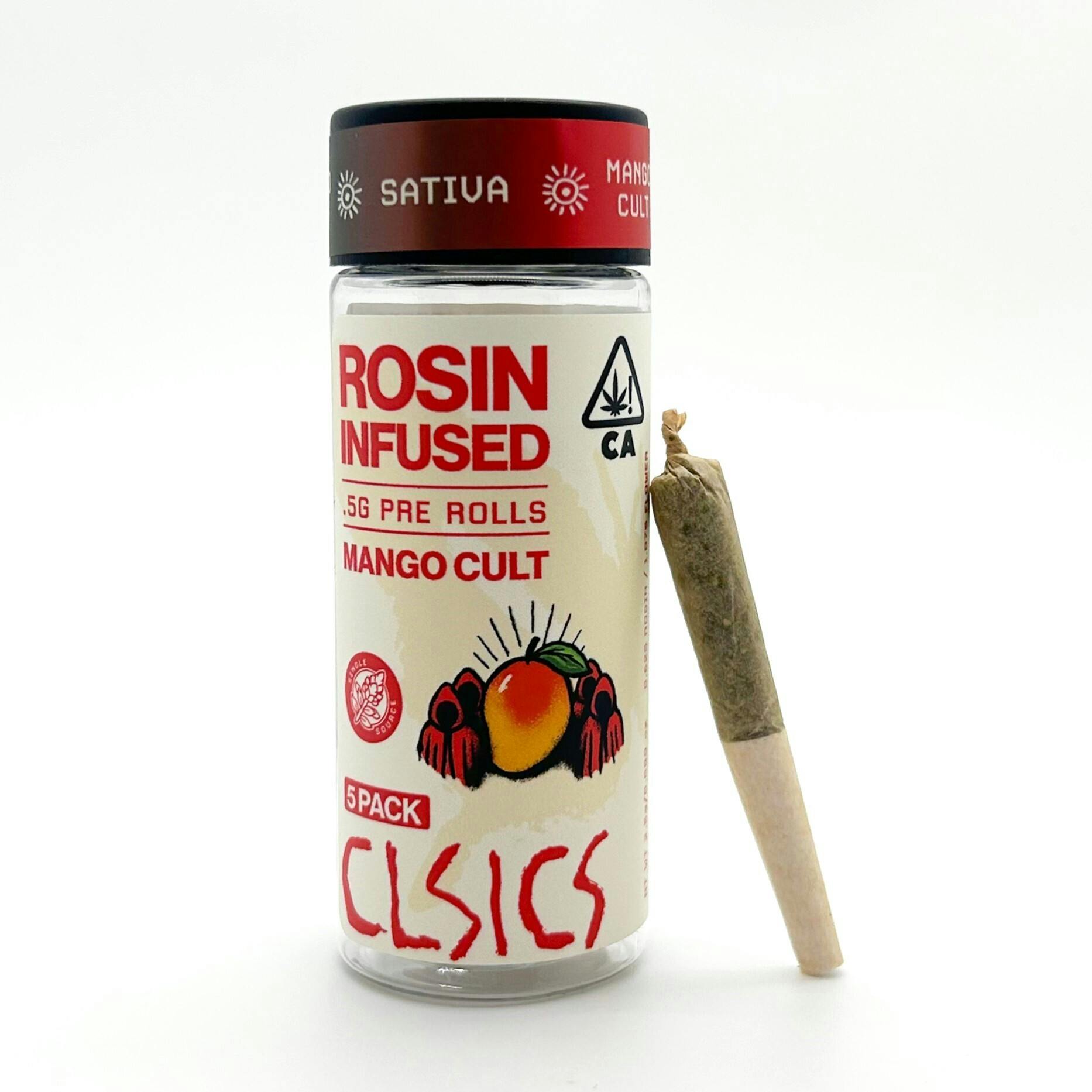 CLSICS Rosin & Rosin Infused Pre Rolls — Mango Cult