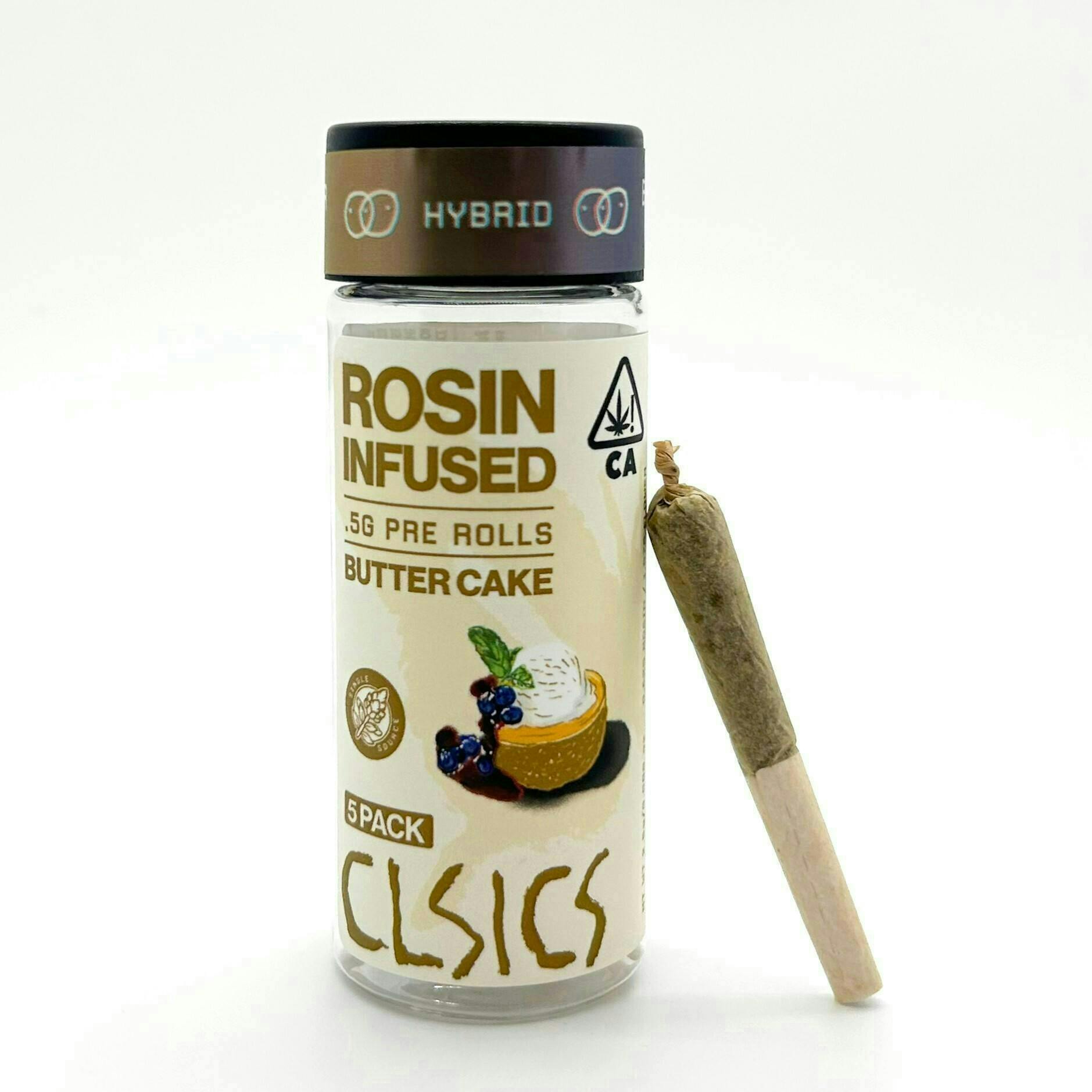 CLSICS Rosin & Rosin Infused Pre Rolls — Butter Cake