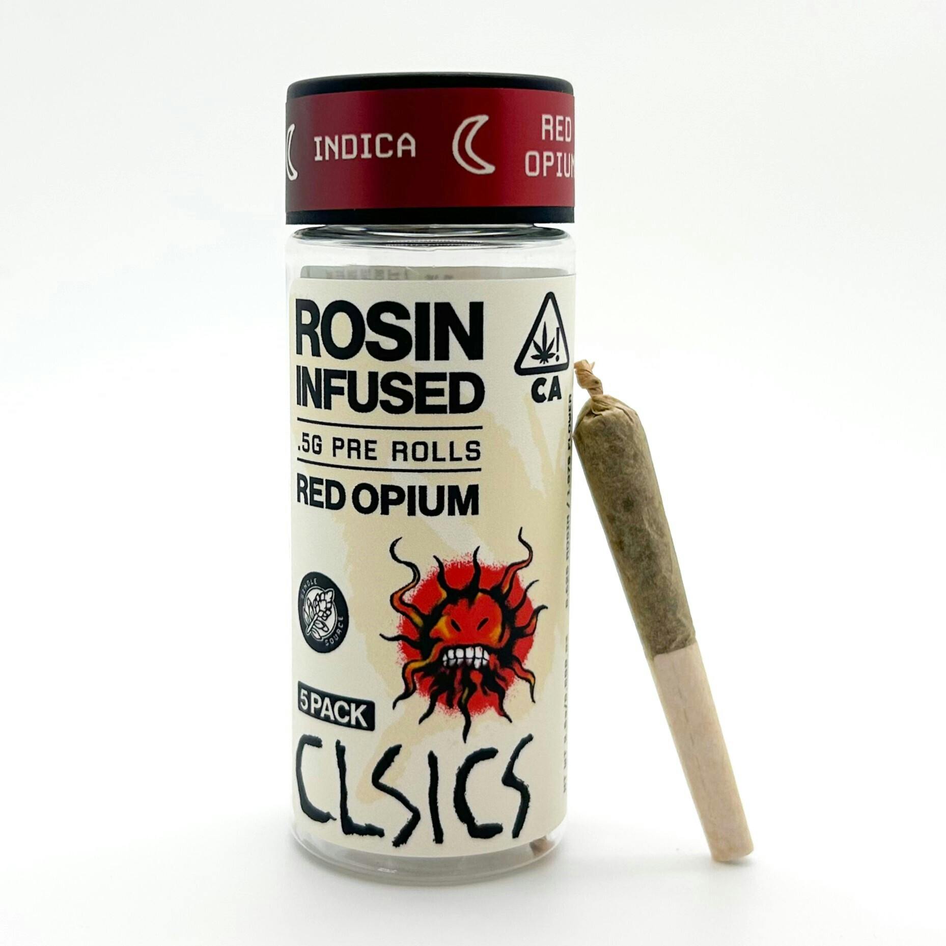 CLSICS Rosin & Rosin Infused Pre Rolls — Red Opium