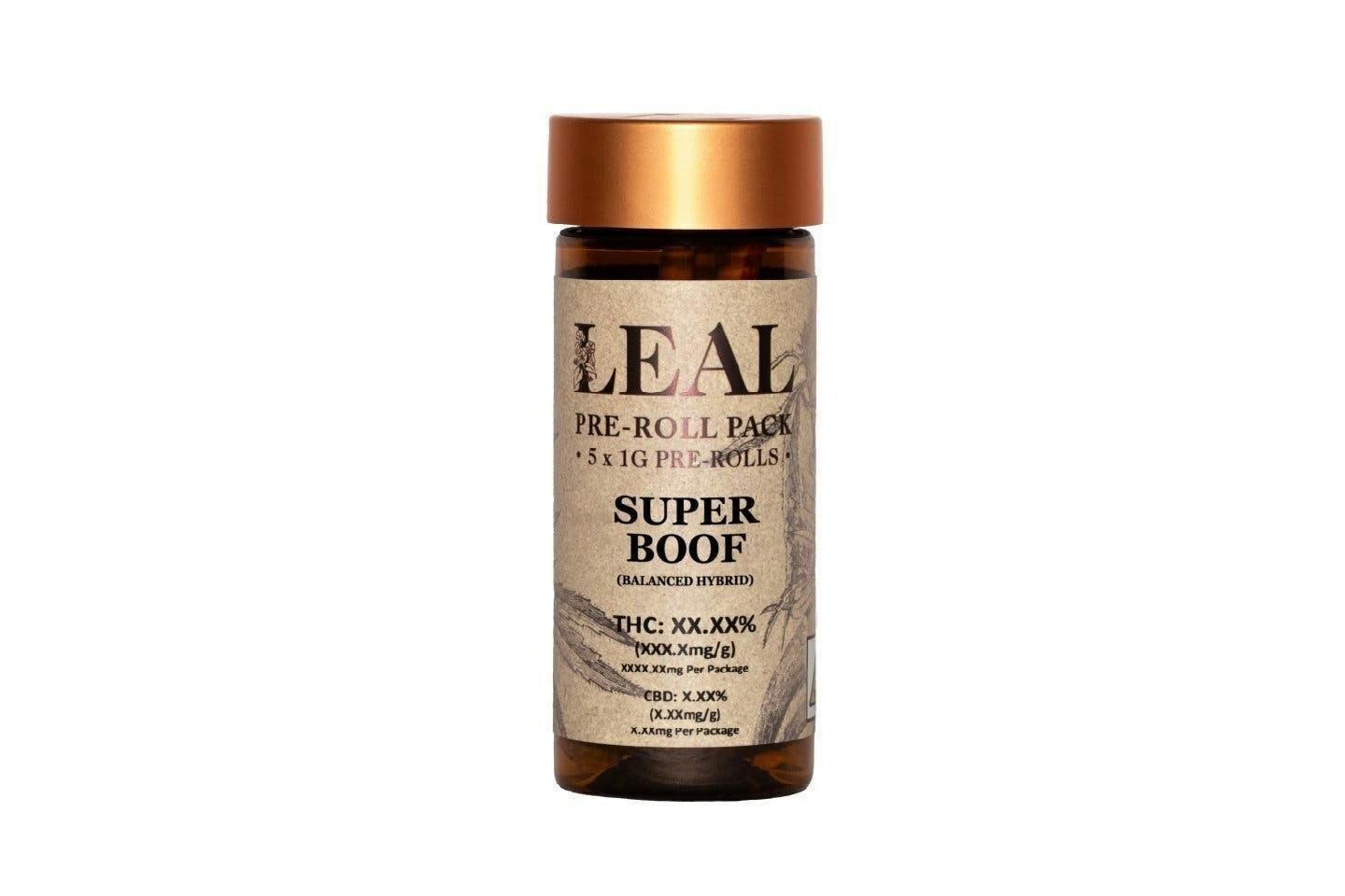 Super Boof | Pre Roll Pack (5 ct.) | 5g by Leal