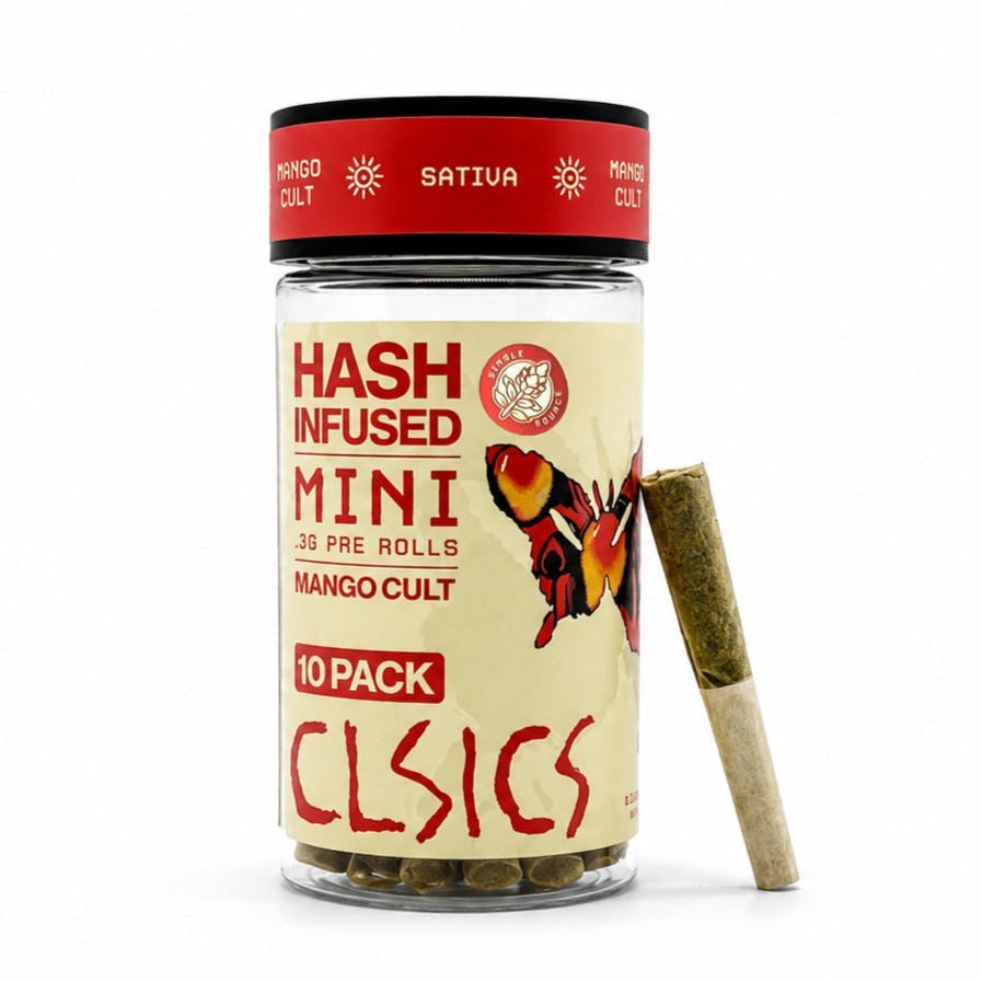 CLSICS Rosin & Rosin Infused Pre Rolls — Mango Cult - Joints - Each