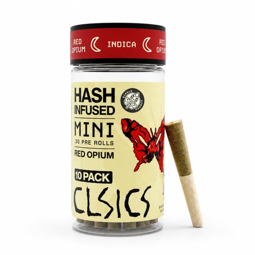 CLSICS Rosin & Rosin Infused Pre Rolls — Red Opium - Joints - Each