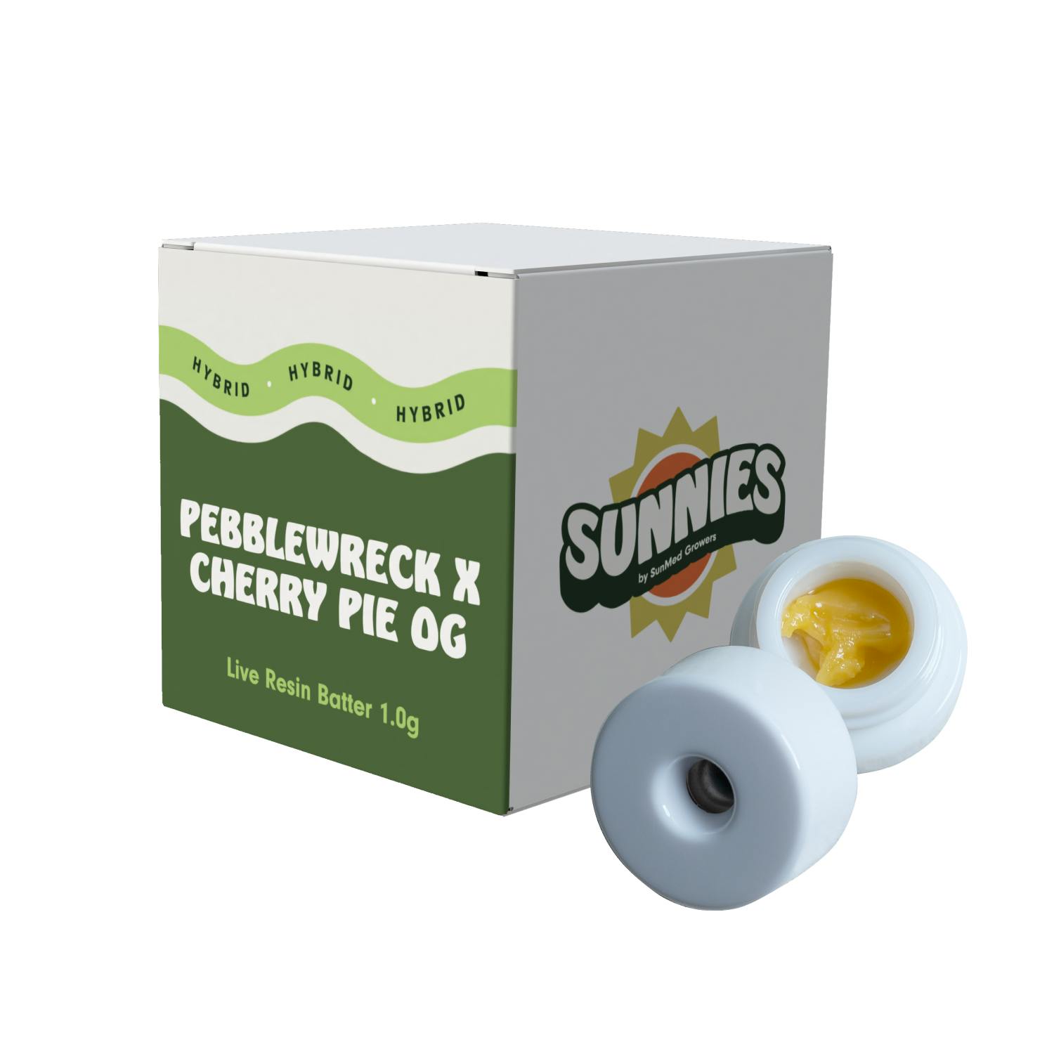 Pebblewreck x Cherry Pie OG Live Resin Batter 1.0g at Four Green Fields, LLC