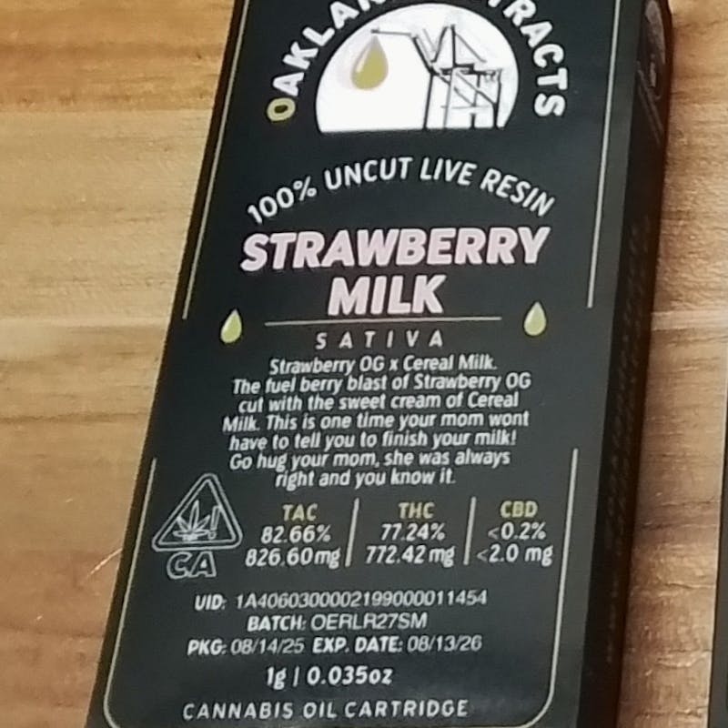 Strawberry Milk Live Resin Cartridge