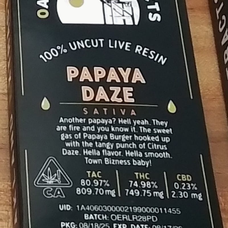 Oakland Extracts — Papaya Daze