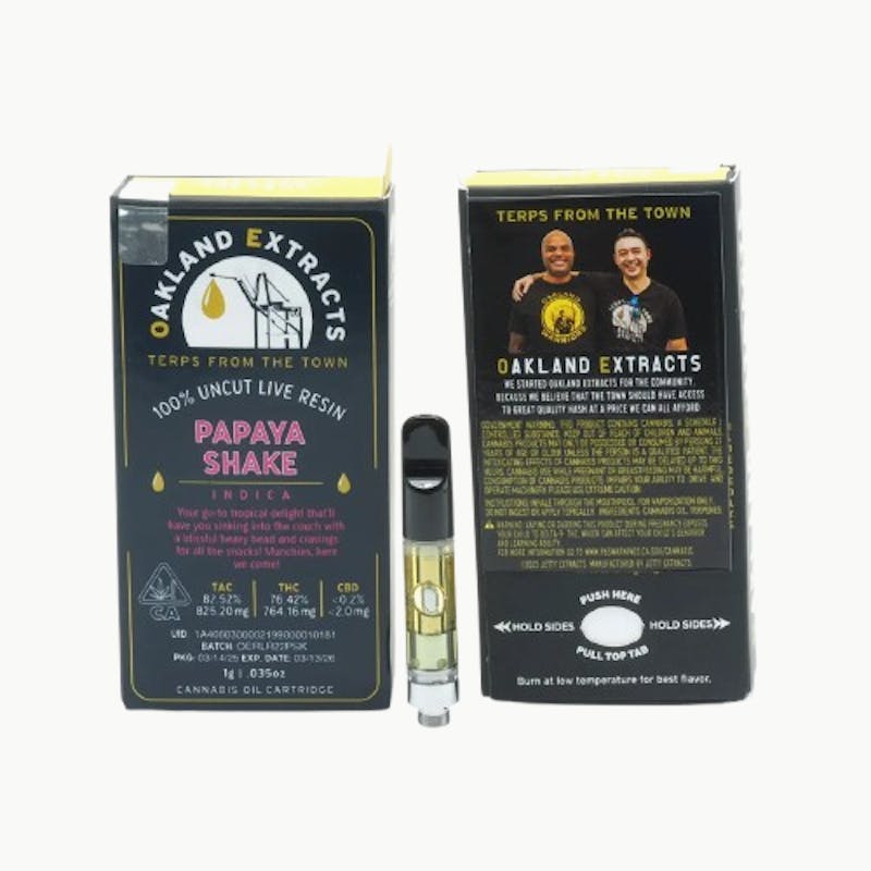 Papaya Shake Live Resin Cartridge
