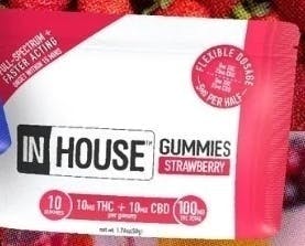 InHouse - Strawberry Gummies 100mg 10ct by InHouse