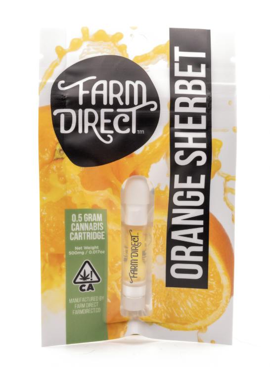 Orange Sherbet Cartridge .5g - Farm Direct