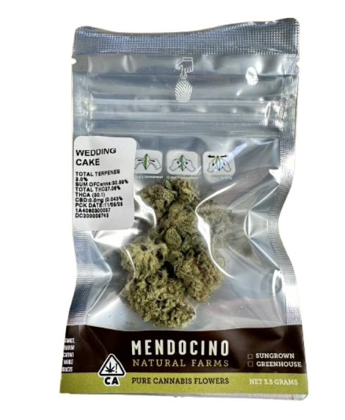 Mendocino Natural Farms - Wedding Cake Flower 3.5g