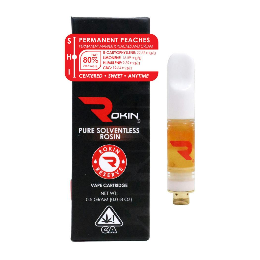 Reserve Rosin Permanent Peaches Cartridge