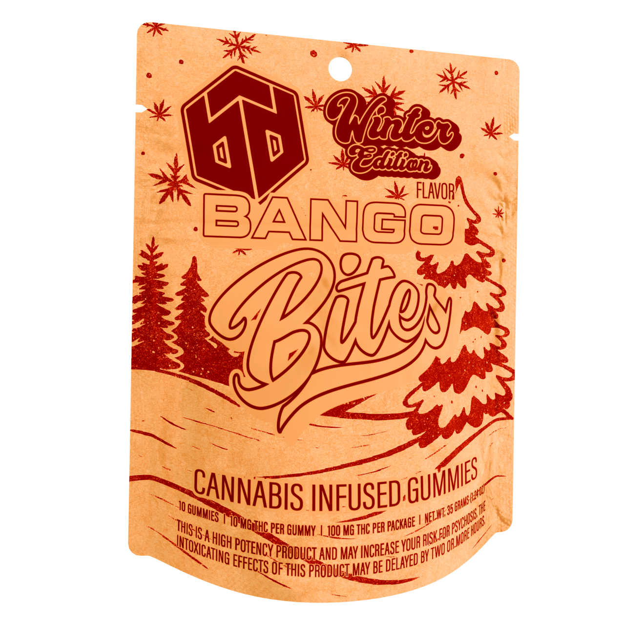 Bango Bites | Winter Edition Moscow Mule Gummies | 100mg | 10ct | 10mg/ea by Bango Distribution
