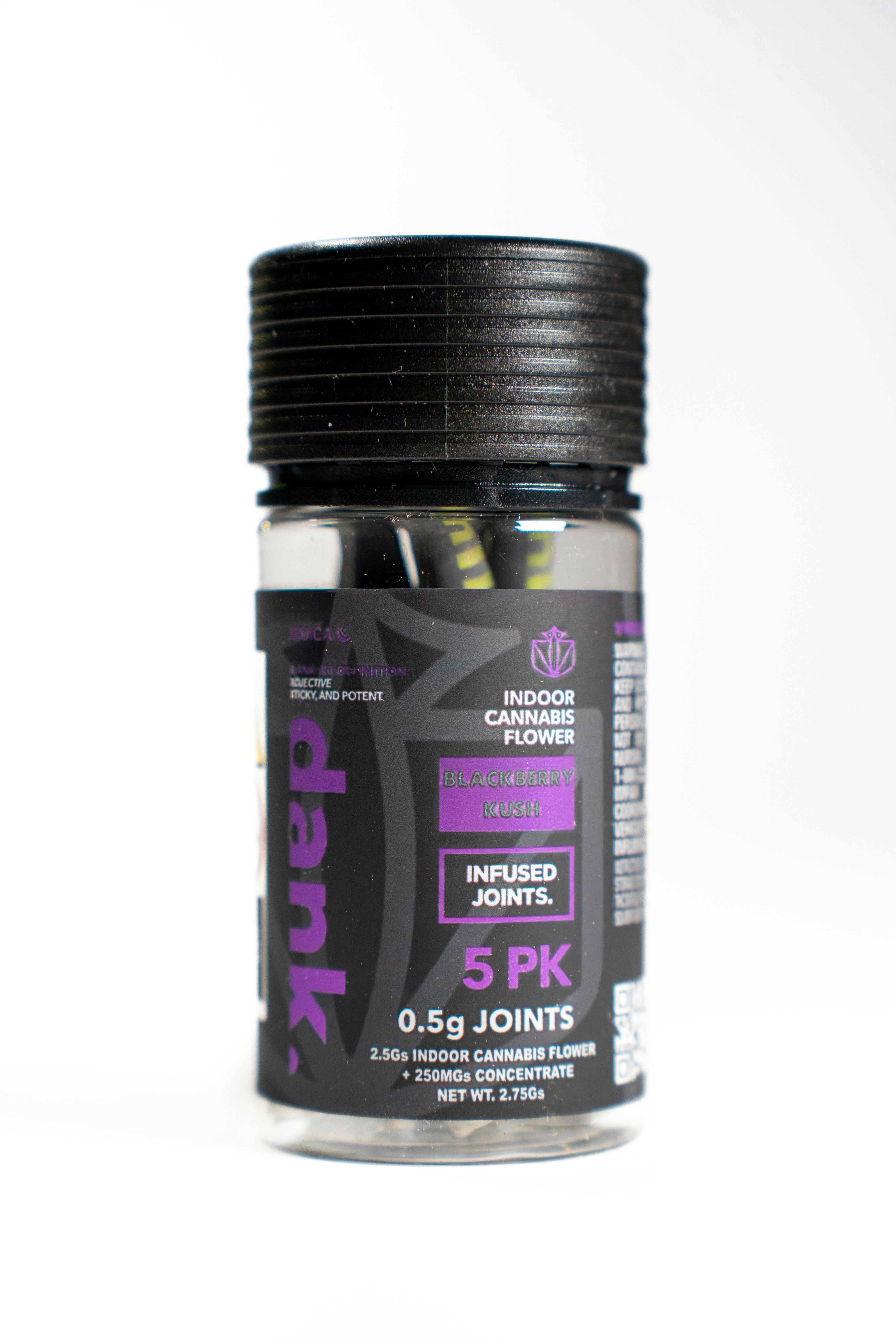 BLACKBERRY KUSH (5 PACK PRE-ROLL) by Dank By Definition