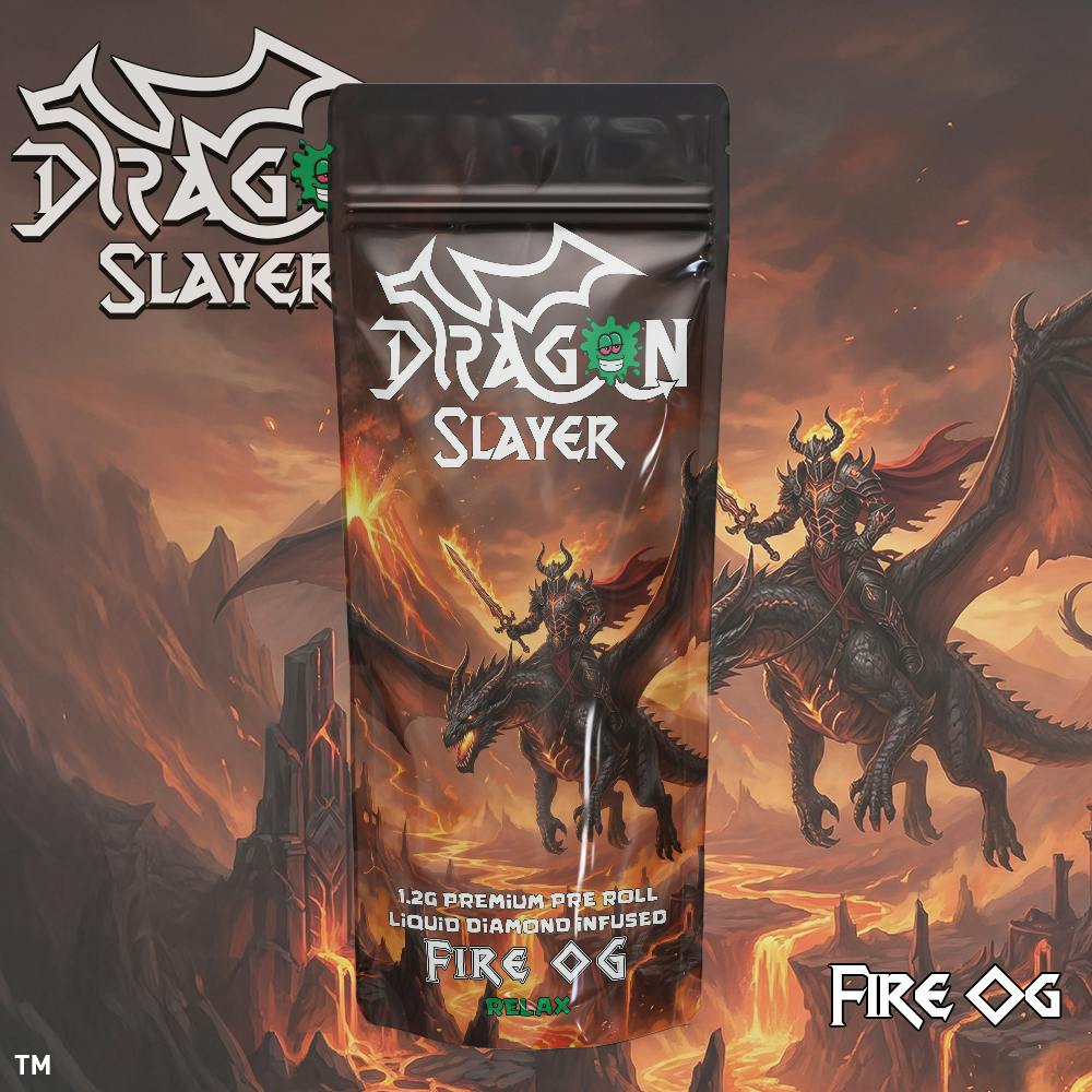 Fire OG | Dragon Slayers | Infused Pre-roll | 1.2g by Giggles