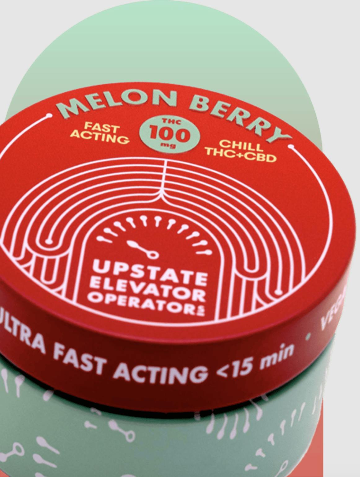 Melon Berry | Upstate Elevator Operators | Gummies | 5MG THC + 2.5MG CBD by Upstate Elevator Operators