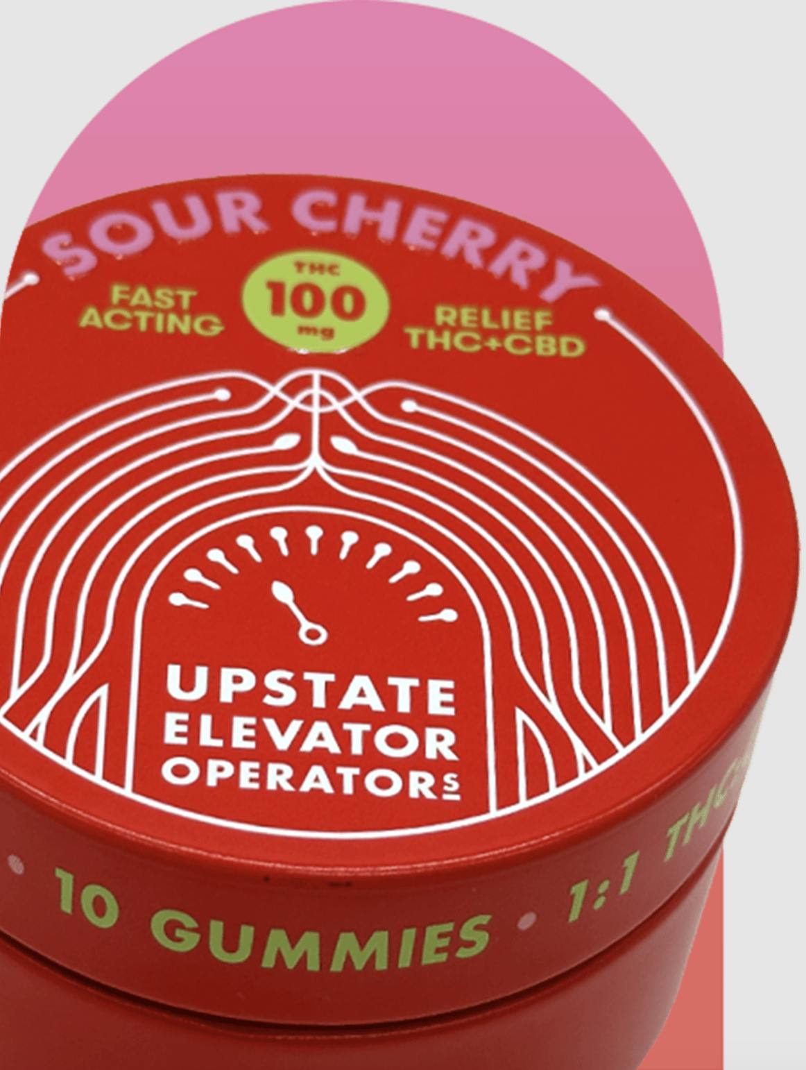 Sour Cherry | Upstate Elevator Operators | Gummies | 5MG THC + CBD at Five Seasons Cannabis Dispensary White River Junction