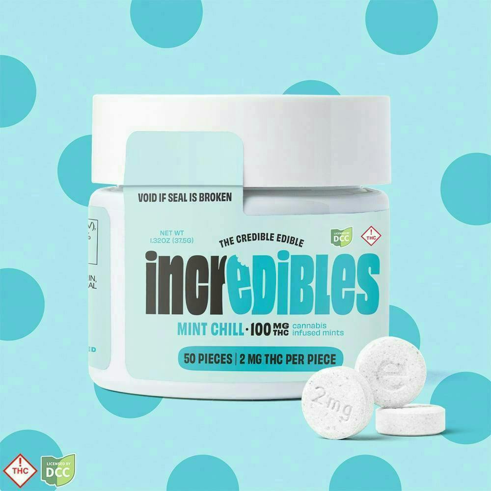 incredibles - Mint Chill - Mints - 100mg 50pk