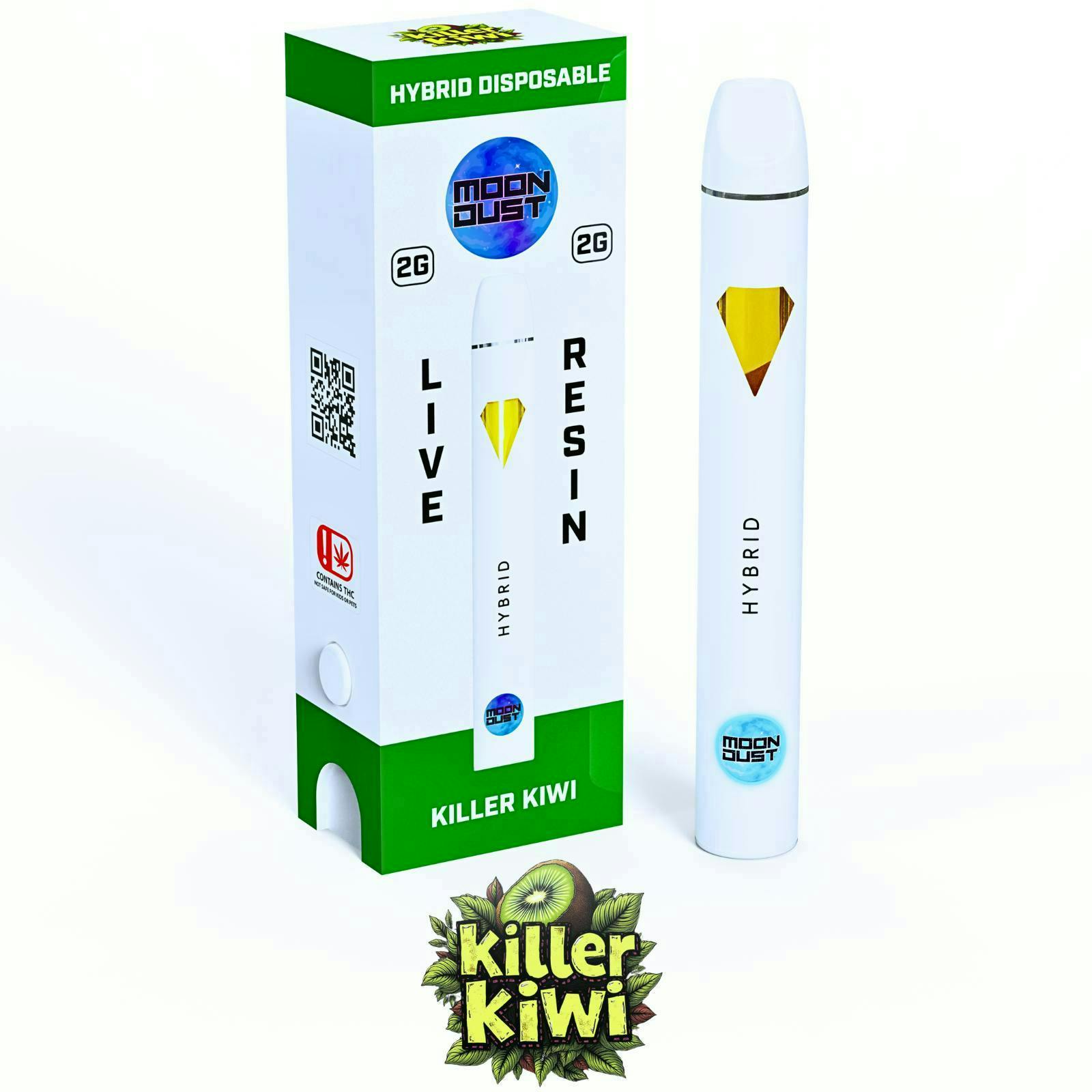 Moon Dust | Killer Kiwi | Live Resin Disposable | 2g