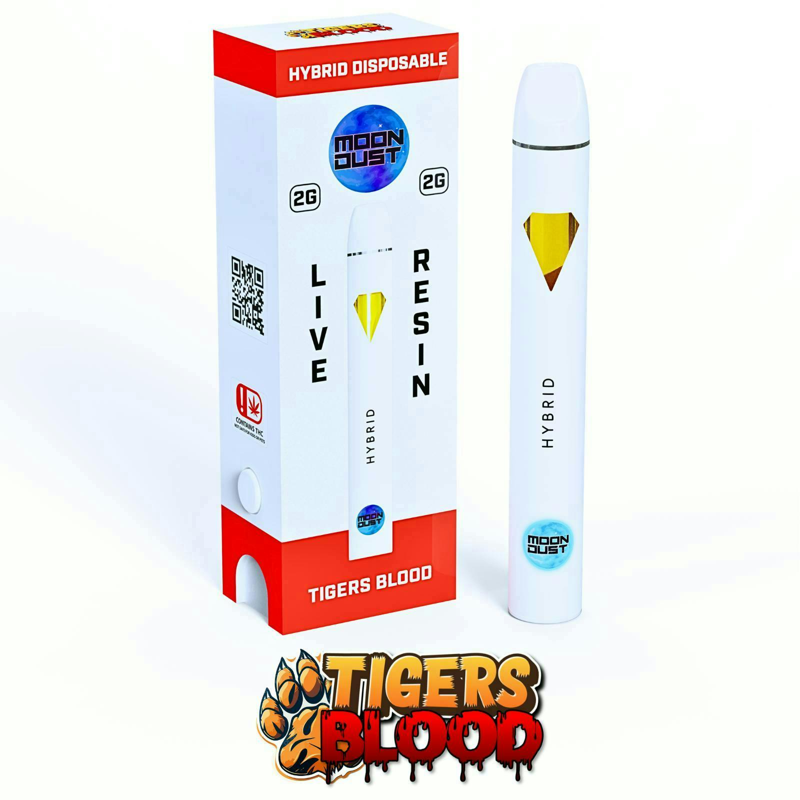 Moon Dust | Tigers Blood | Live Resin Disposable | 2g