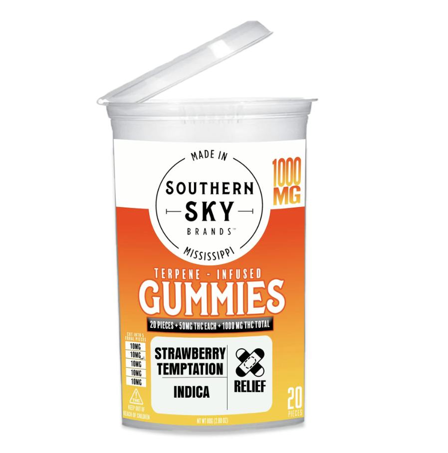 Strawberry Temptation Gummies | 1000mg | 20ct | 50mg/ea