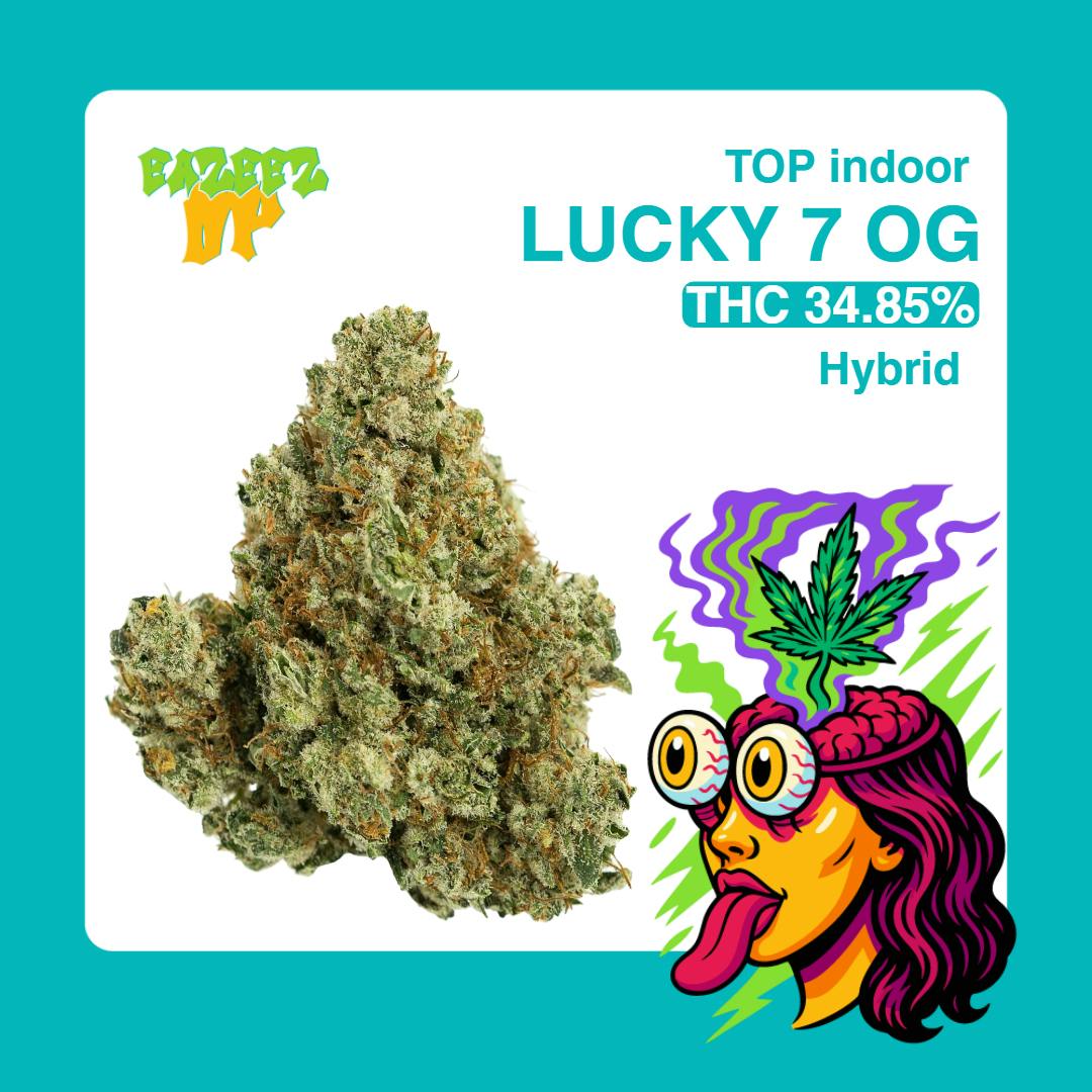 追加分◆ Happy Lucky  ⑦ Lucky 7 OG - Top Indoor - New Drop- (14g-1/2oz) - Hybrid - EAZEEZ UP