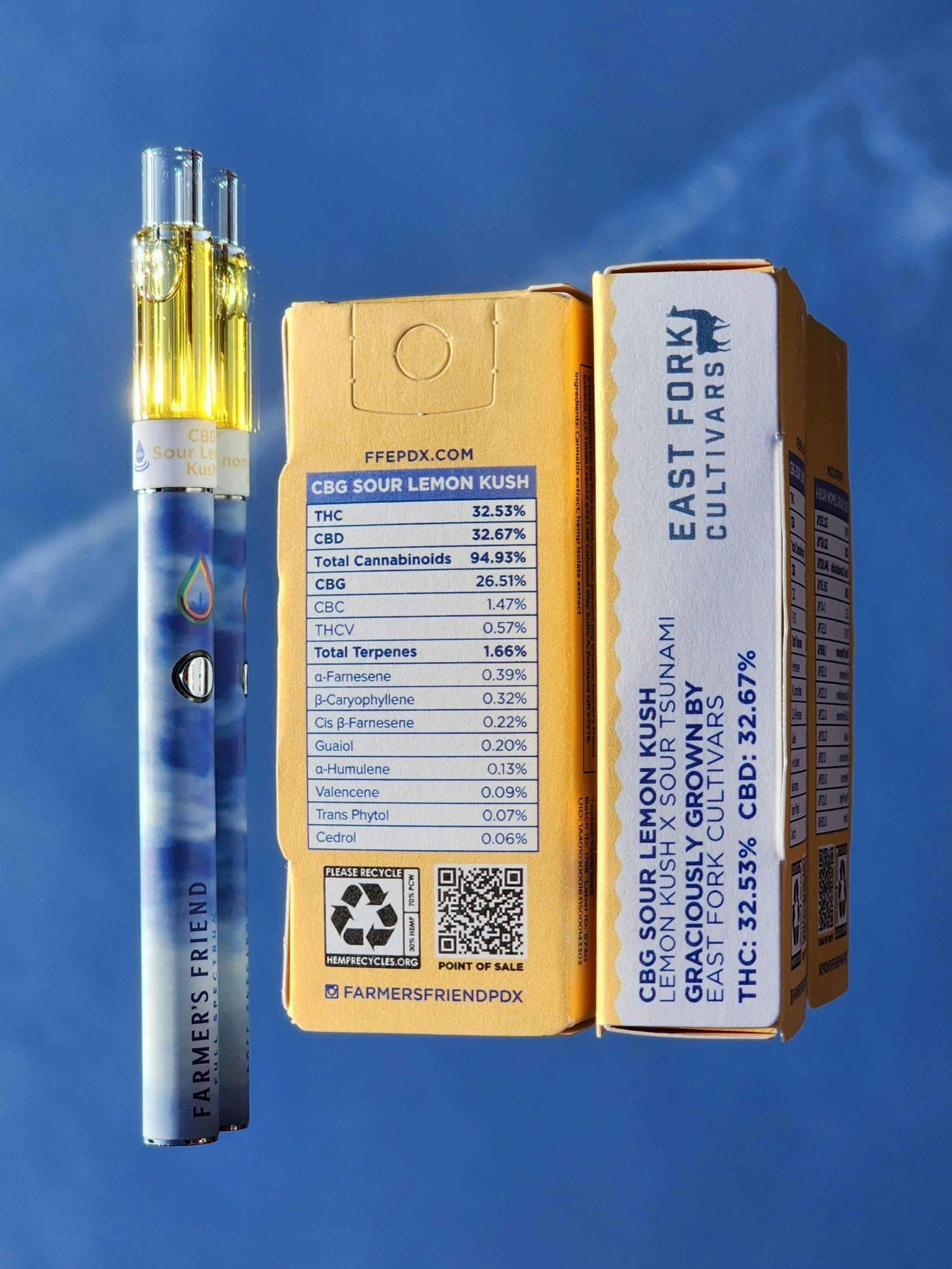 Glass Cartridge Cbg Sour Lemon