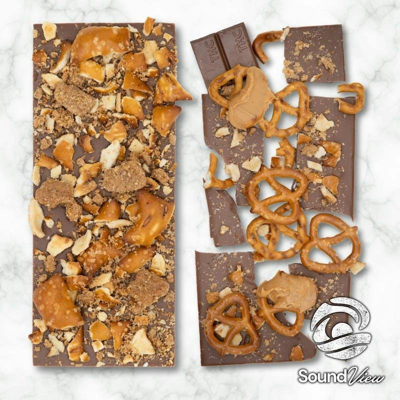 SoundView - Peanut Butter Pretzel Milk Chocolate Bar 93.2mg THC 20pk ...