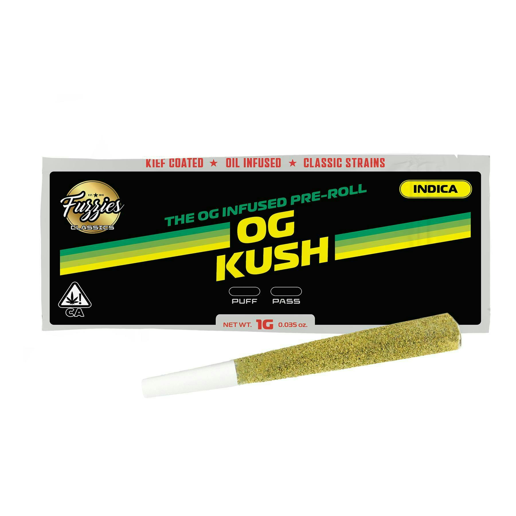 Fuzzies | Classics | OG Kush | Infused Joint | 1g