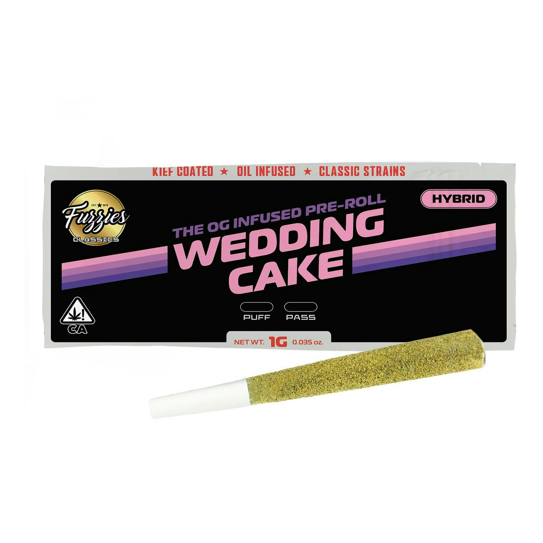 Fuzzies | Classics | Wedding Cake | Infused Joint | 1g