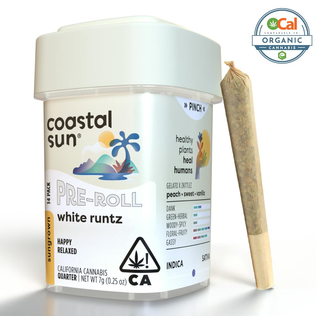Coastal Sun | White Runtz | Mini Joints | 0.5g | 14pk