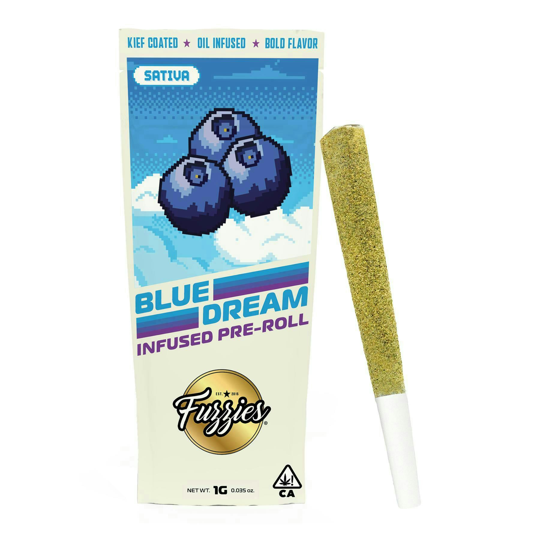Fuzzies | Originals | Blue Dream | Infused Joint | 1g