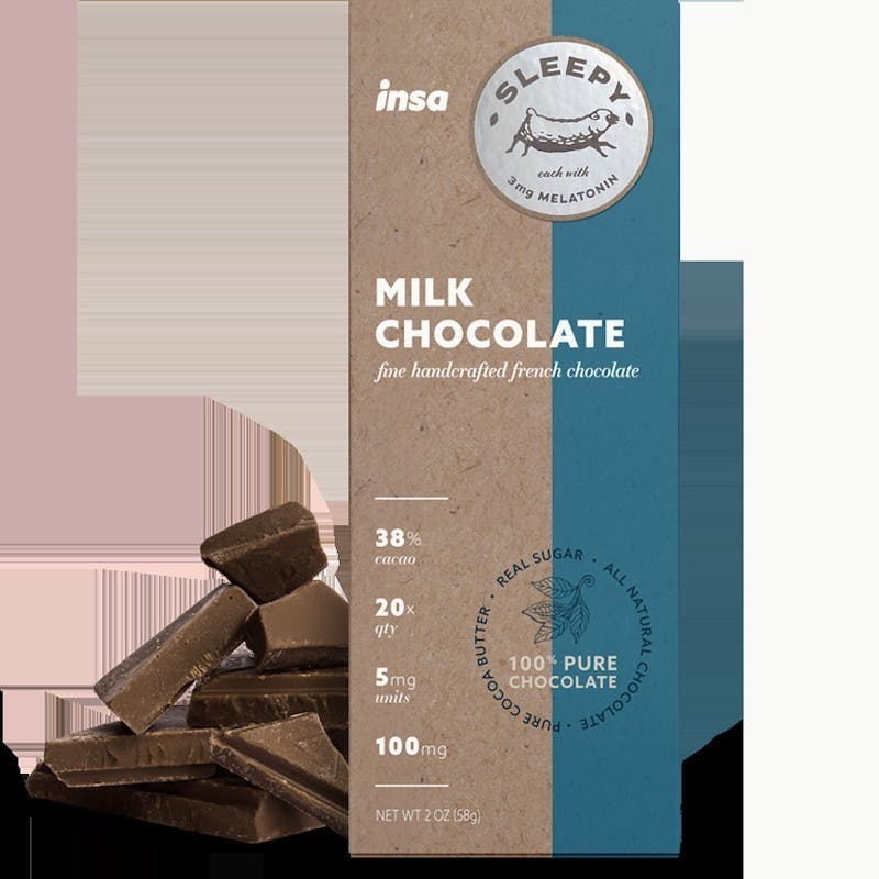 INSA - Milk Chocolate Bar - 100mg + Melatonin by Insa