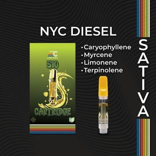 NYC Diesel | Cartridge | 1g by Certified Cultivators