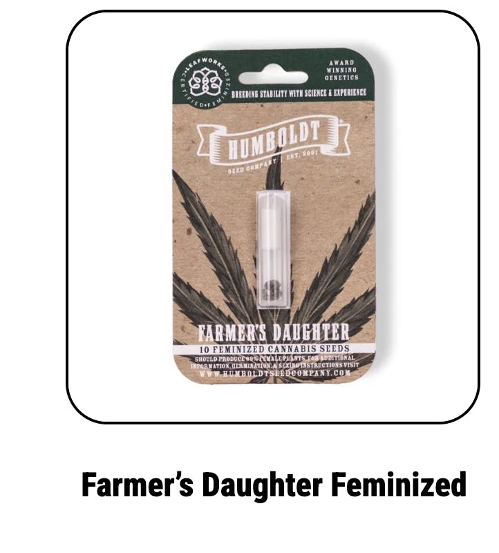 Humboldt Seed Company | Farmer’s Daughter | Feminized Seeds at Elevation 2477' Cannabis Dispensary