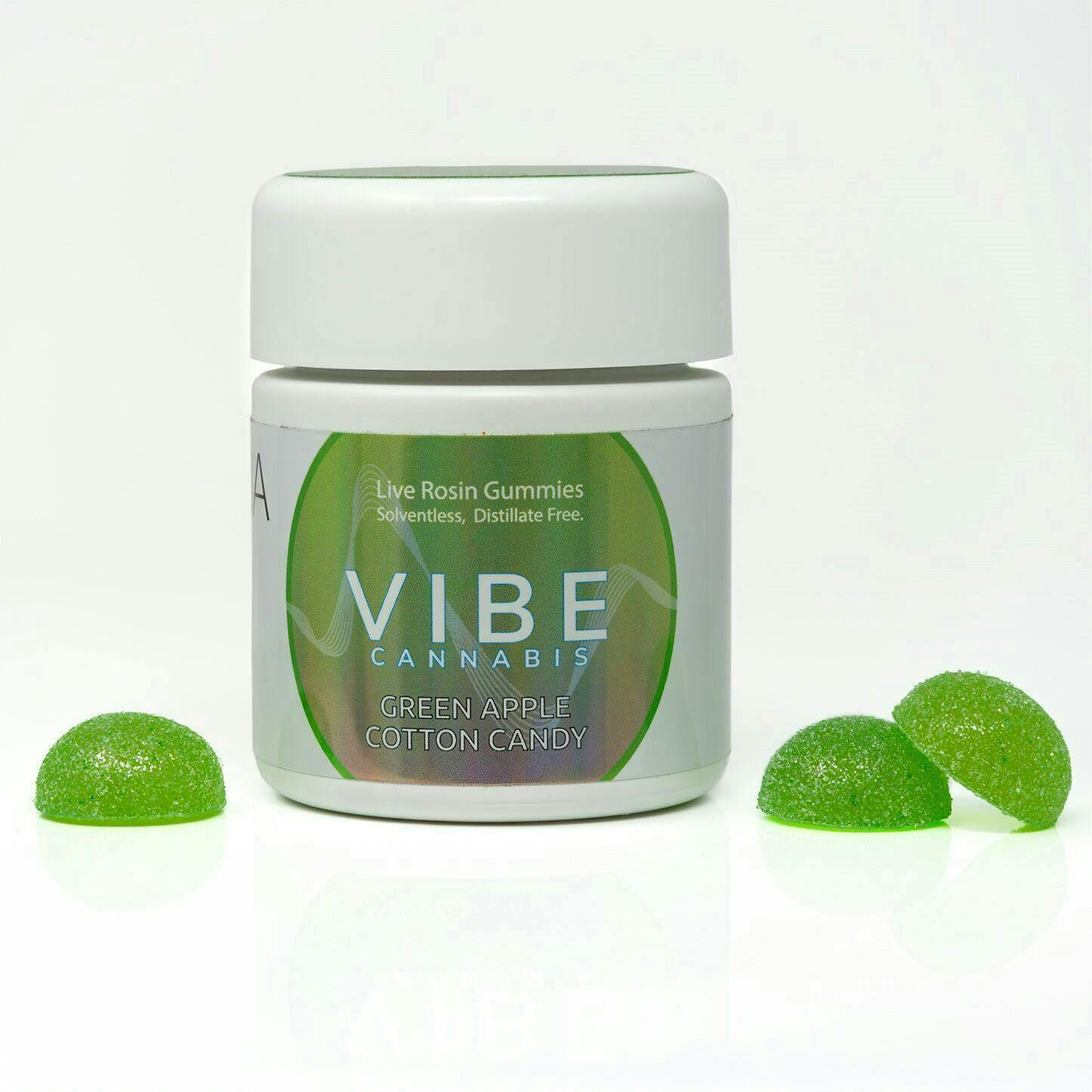 VIBE CANNA | Gummies - Green Apple Cotton Candy 100mg