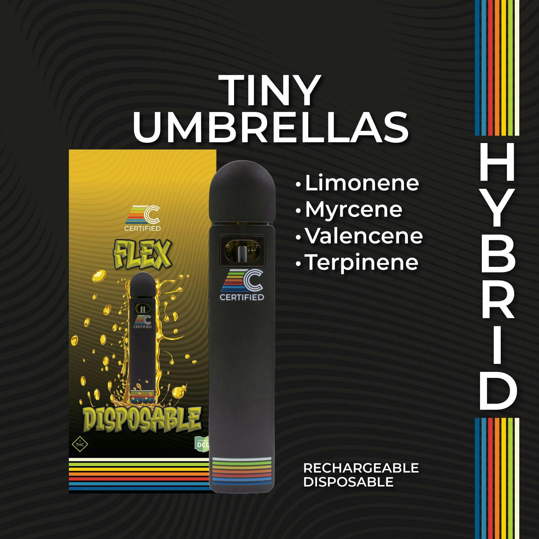 Tiny Umbrella - FLEX | Disposable | 1g by Certified Cultivators