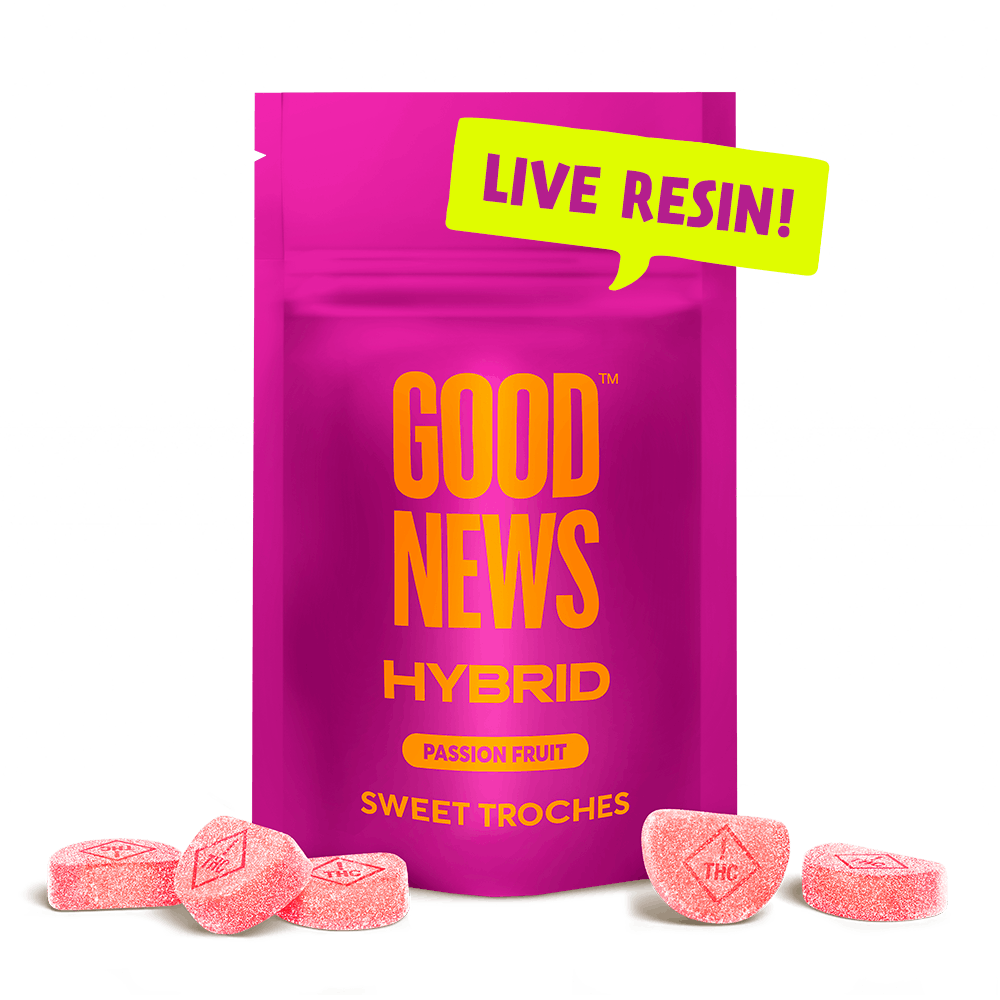 Afternoon Delight | Passionfruit Troches | 100mg | 10ct | 10mg/ea by Good News